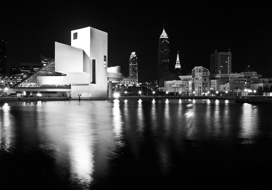 Cleveland at Night Photograph by Jared Perry 
