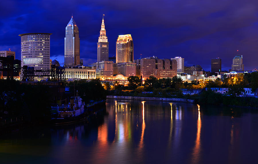 Cleveland at the Rivers Bend Photograph by Clint Buhler