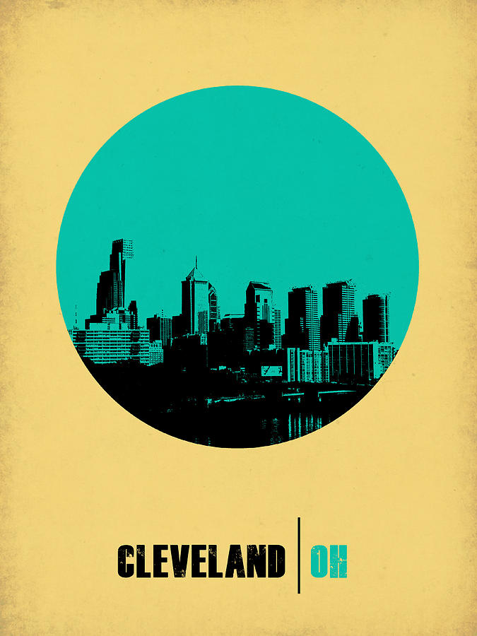 Cleveland Photograph - Cleveland Circle Poster 2 by Naxart Studio
