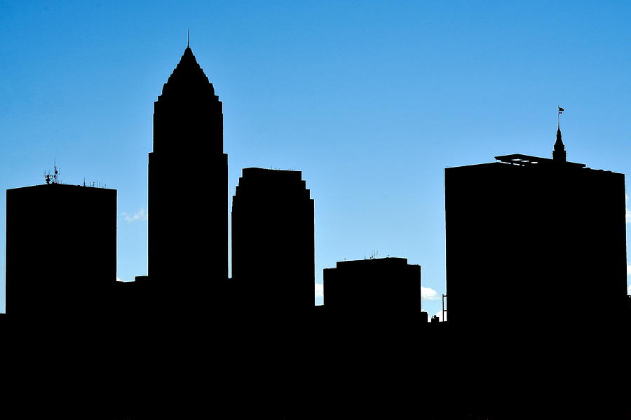 Cleveland in Silhouette Photograph by Frozen in Time Fine Art Photography