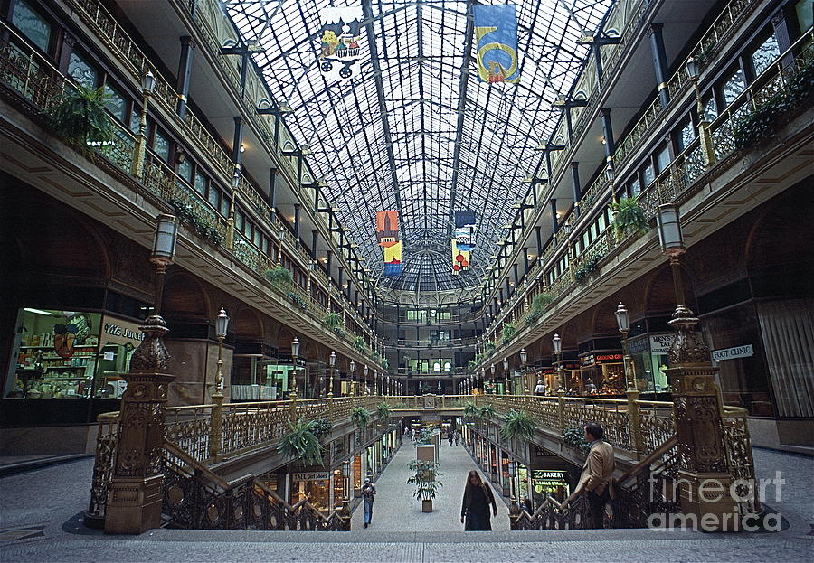 Cleveland Mall Circa 1900 Shopping Center Photograph