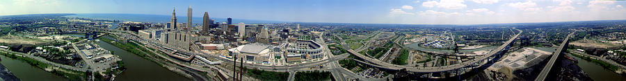 Cleveland Ohio Aerial Photograph by Panoramic Images