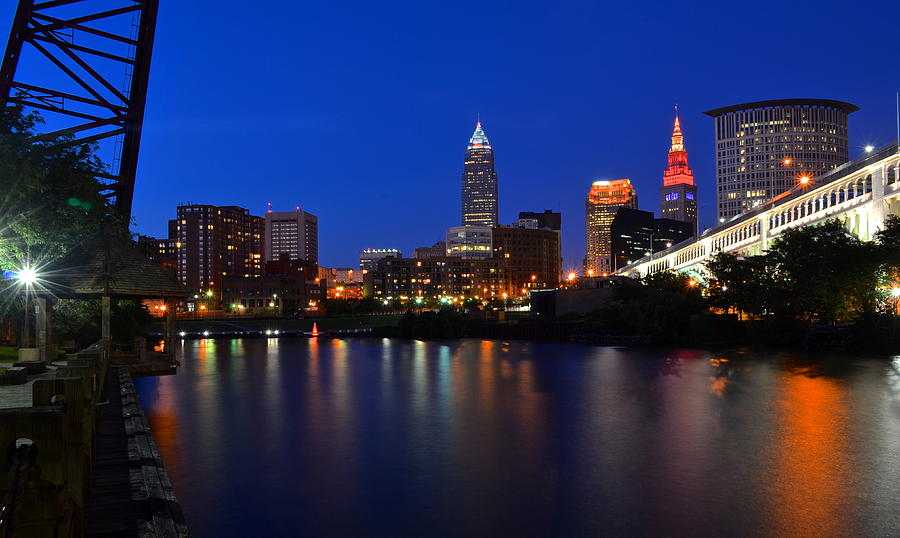 Cleveland Panorama Photograph by Frozen in Time Fine Art Photography