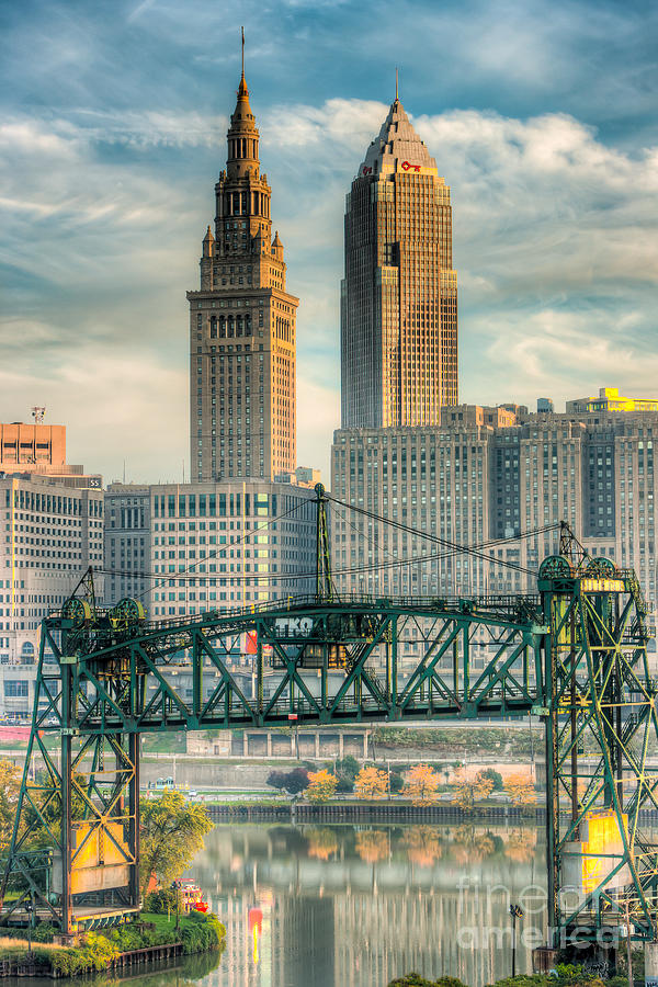 Cleveland Photograph - Cleveland Skyline and the Flats I by Clarence Holmes
