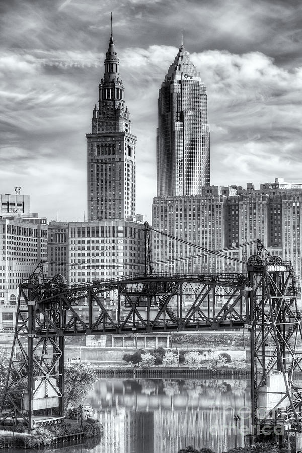 Cleveland Skyline and the Flats II Photograph by Clarence Holmes