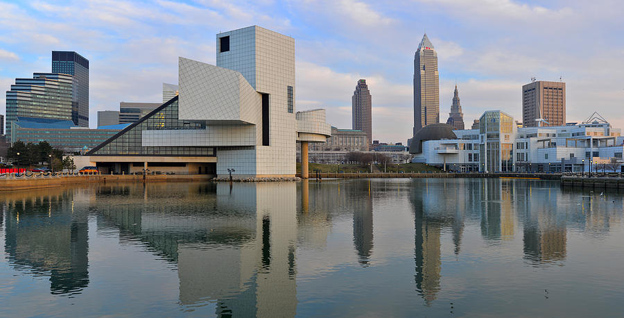 Cleveland Waterfront Daytime Panorama Photograph by Clint Buhler
