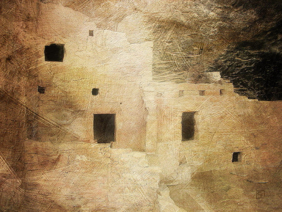 Cliff Dwelling 2 Mesa Verde Digital Art by Jean Moore