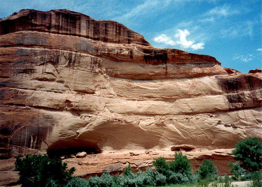 Cliff Homes in Canyon de Chelly 1993 Photograph by Connie Fox