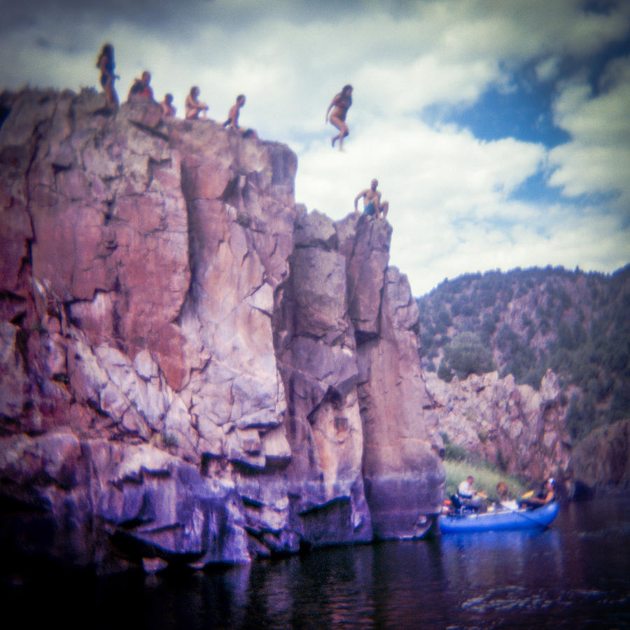 Cliff Jumper Colorado River 01 Photograph by Matthew Lit