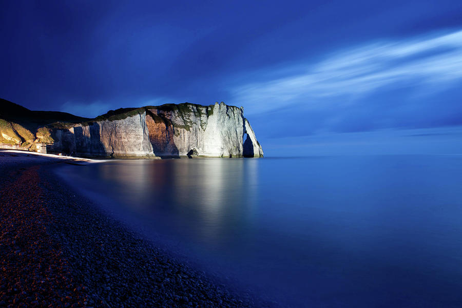 Cliff Of Etretat, France, Just After Photograph by Nicolas Fleury-gobert