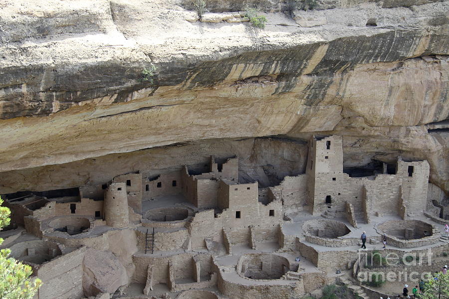 Mesa Verde National Park Photograph - Cliff Palace Overview by Christiane Schulze Art And Photography