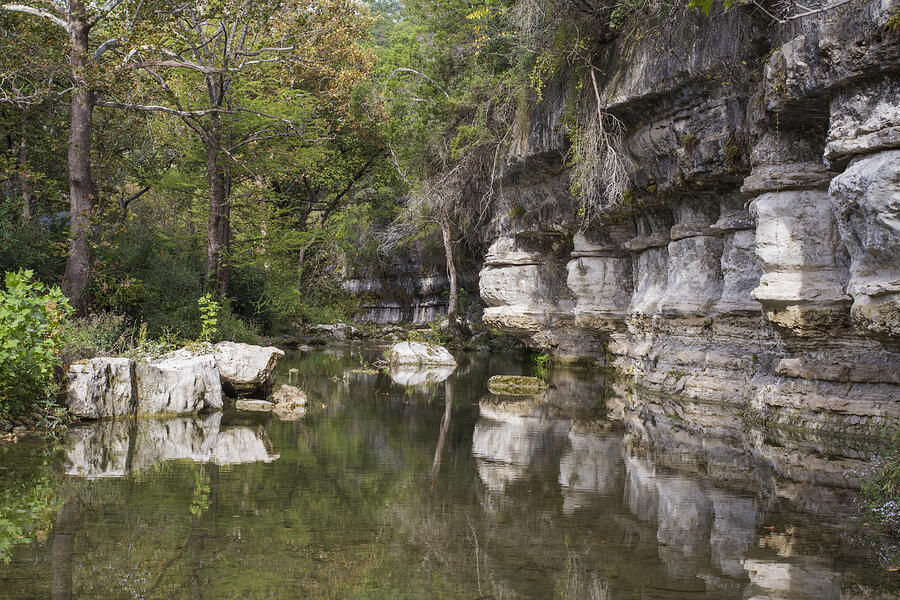 Cliffs Along Creek Photograph by Steven Schwartzman