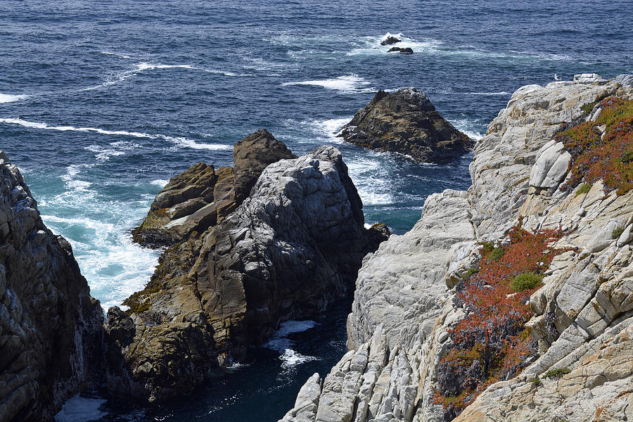 Cliffs and Coastline at Californias Point Lobos State Natural Reserve Photograph by Bruce Gourley
