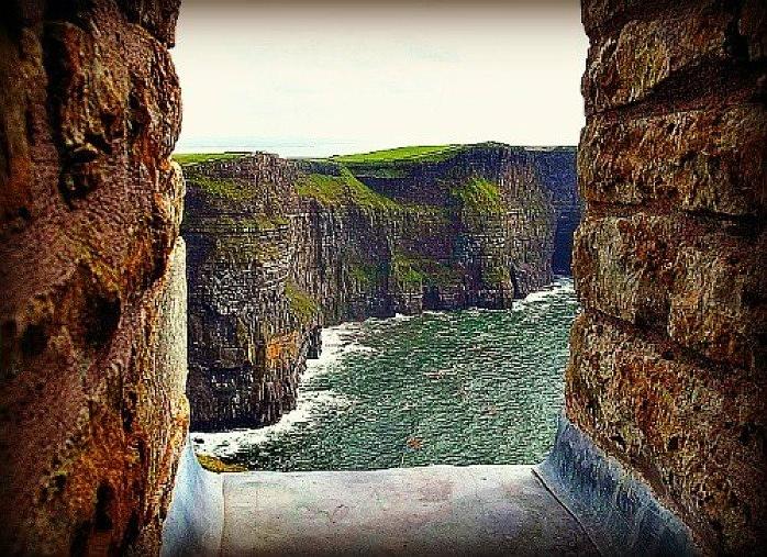 Cliffs of Moher from OBriens Tower Photograph by Tara Potts