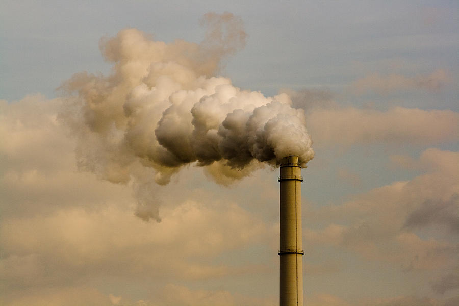 Climate change? Industry chimney Photograph by Sven Schabbach