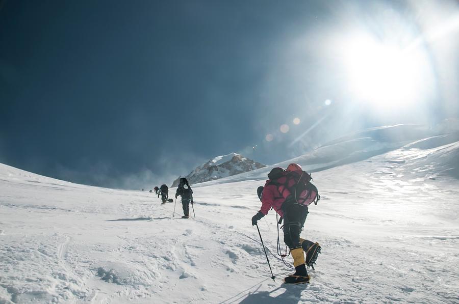 Climbers Ascend Motorcycle Hill Photograph by Alasdair Turner - Pixels