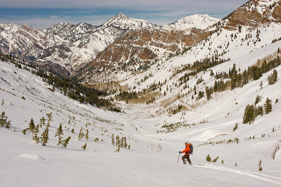 Salt Lake City Photograph - Climbing In Big Cottonwood Canyon by Howie Garber