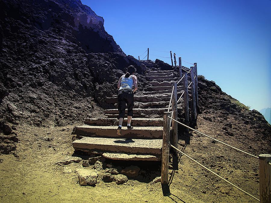 Climbing Mount Vesuvius Photograph by Zinvolle Art