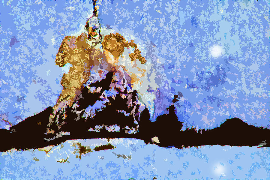 Climbing Over the Mountain Digital Art by John Lautermilch