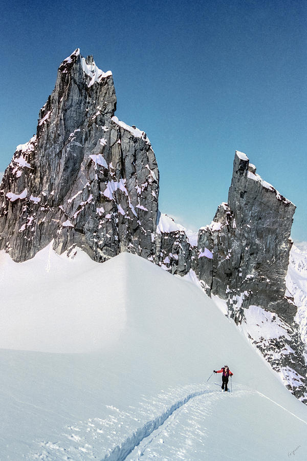 Climbing to Friendship Col Photograph by Geoffrey Ferguson