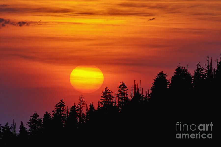 Clingmans Dome Sunset - D005417 Photograph by Daniel Dempster