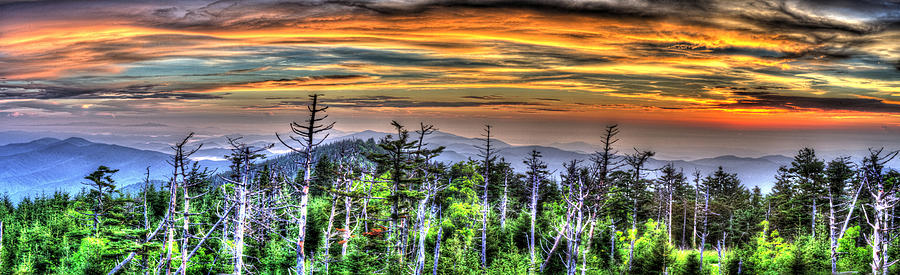 Clingmans Sunset Panoramic Photograph