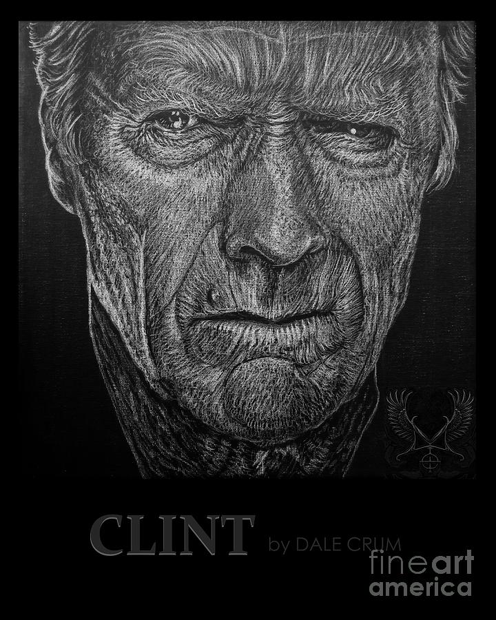 Clint Drawing by Dale Crum