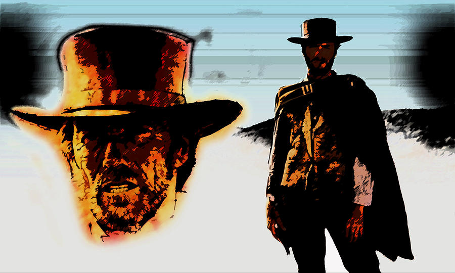 Clint Eastwood 5 Painting by MotionAge Designs - Pixels