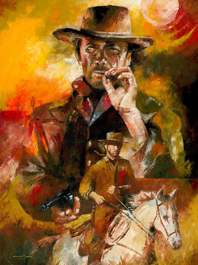 Animal Painting - Clint Eastwood by Christiaan Bekker