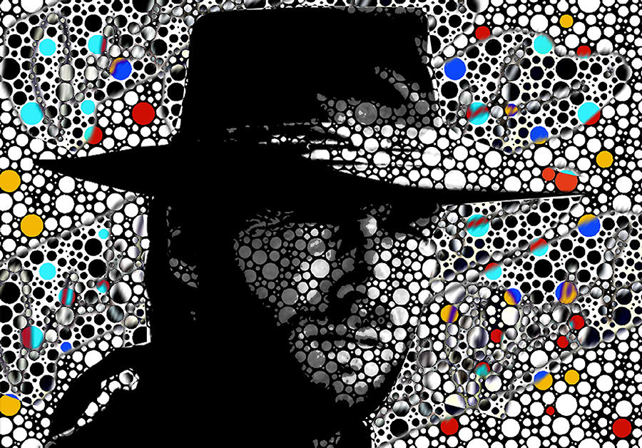 Clint Eastwood Cowboy Art Digital Art by Robert R Splashy Art Abstract Paintings