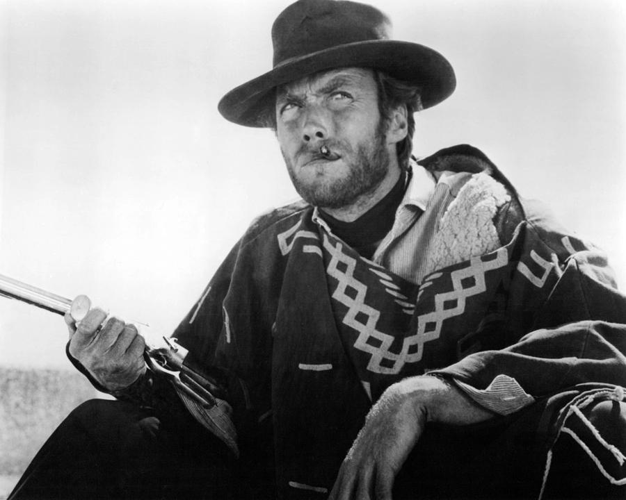 Clint Eastwood in Il buono, il brutto, il cattivo.  Photograph by Silver Screen