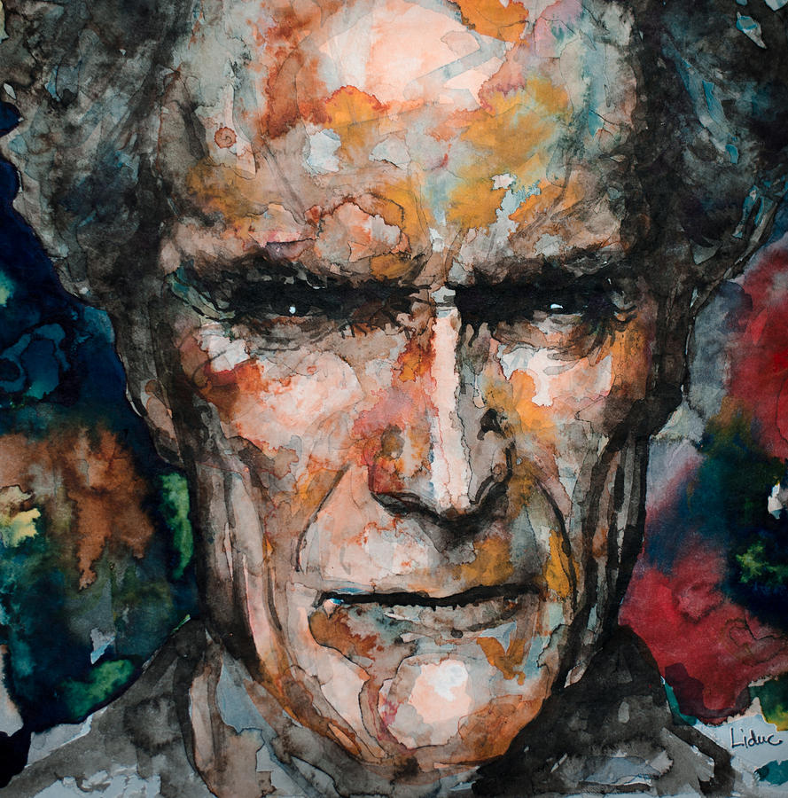 Clint Eastwood Painting by Laur Iduc