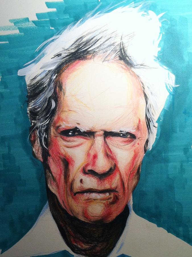 Clint Eastwood Drawing - Clint Eastwood by Matt Burke