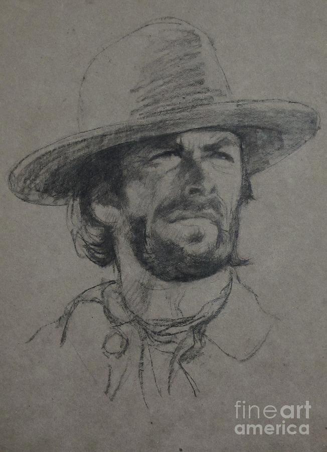 Clint Eastwood Painting by Sean Wu