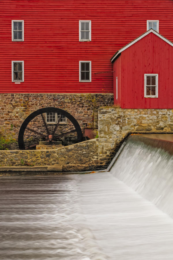 Fall Photograph - Clinton Historic Red Mill by Susan Candelario
