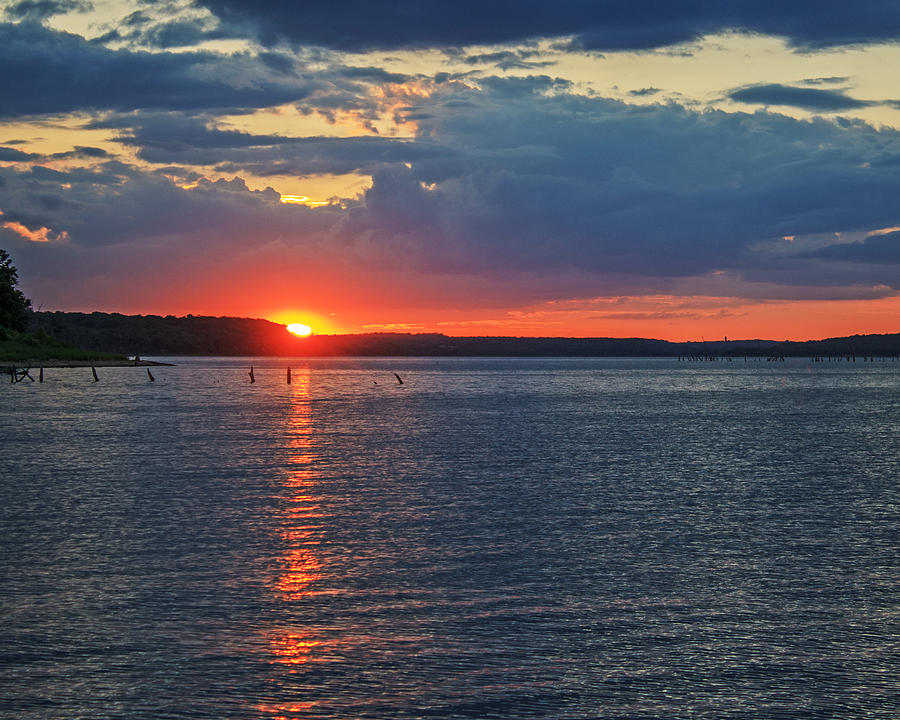 Clinton Lake Sunset Photograph by Kevin Anderson Clinton Lake Sunset Photograph by Kevin Anderson