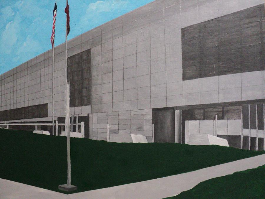 Clinton Presidential Library Painting by Angelo Thomas