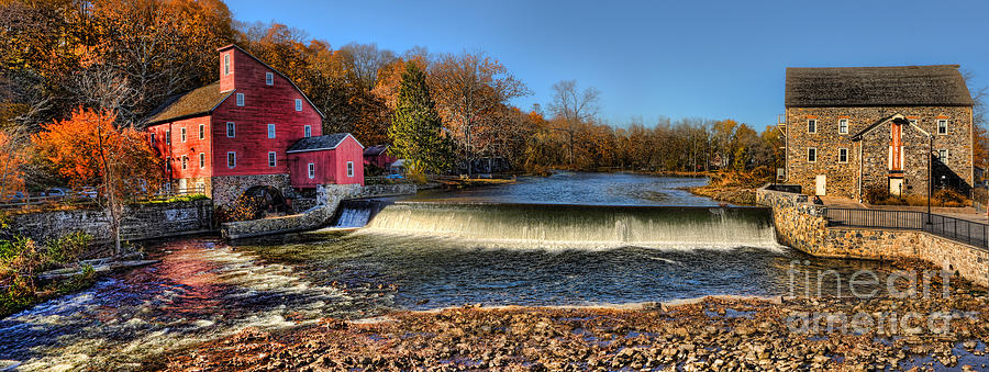 Clinton Red Mill House Panoramic  Photograph by Lee Dos Santos