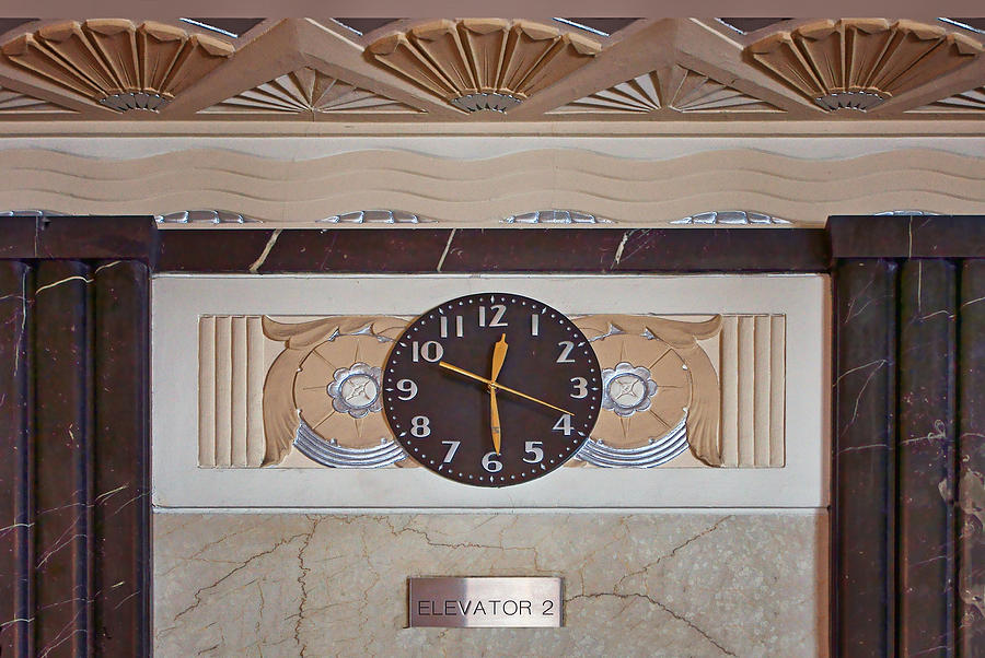 Clock - Art Deco - Interior Design Photograph by Nikolyn McDonald