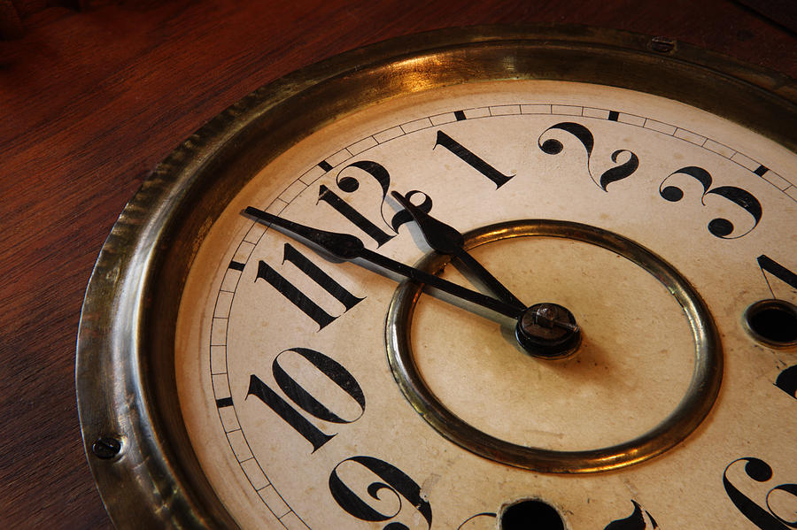 Clock face Photograph by Johan Swanepoel