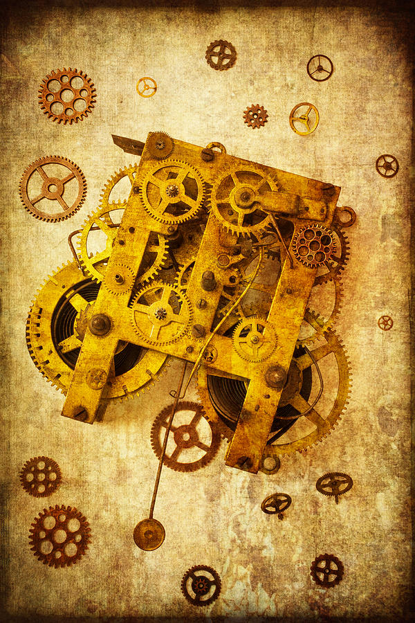 Clock Gears Photograph by Garry Gay