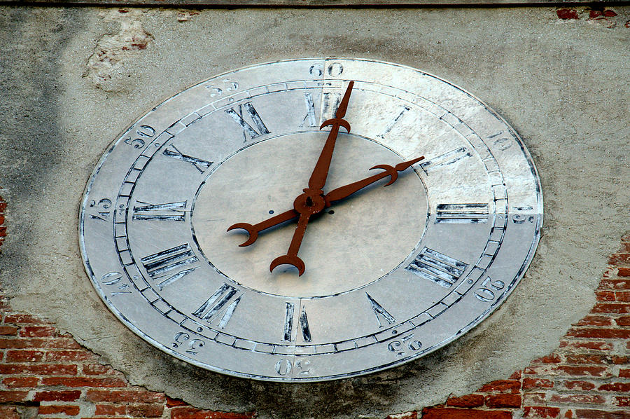 Clock in Pisa Photograph by Caroline Stella