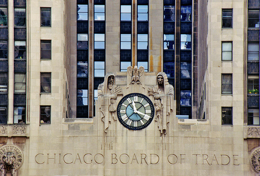 Chicago Photograph - Clock On The Chicago Board Of Trade by Panoramic Images
