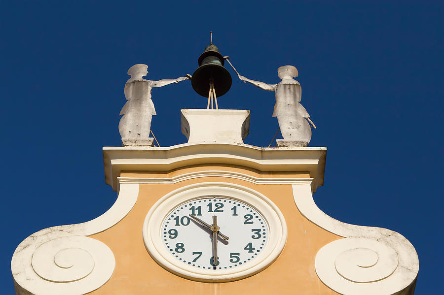 Architecture Photograph - Clock Tower in Bardolino by Jaroslav Frank