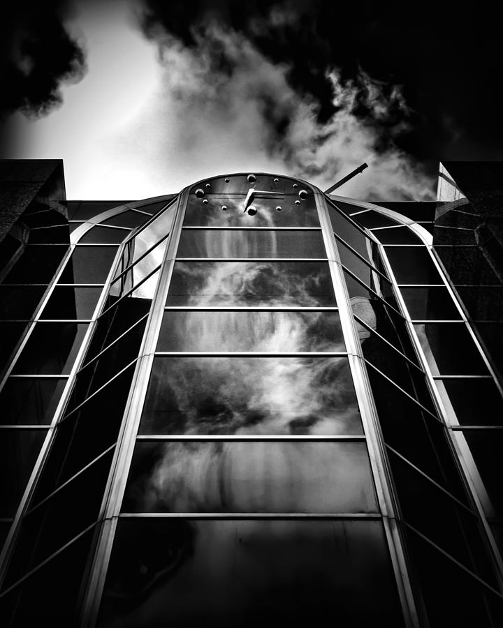 Abstract Photograph - Clock Tower No 1920 Yonge St Toronto Canada by Brian Carson