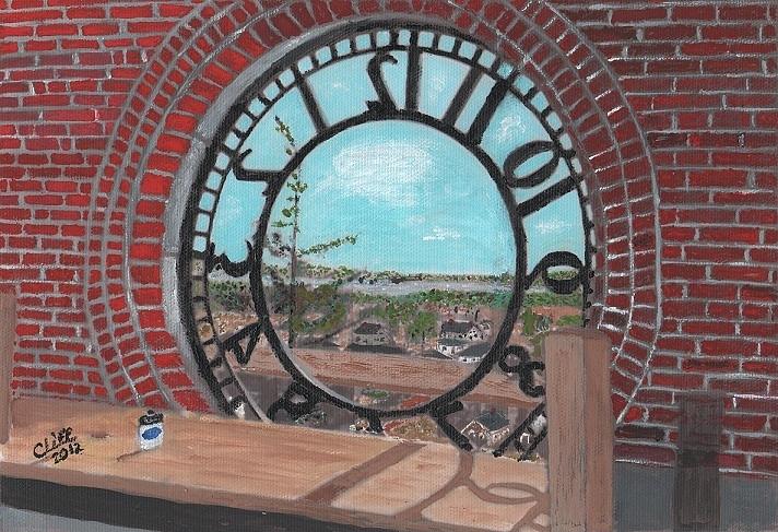 Clocktown Painting by Cliff Wilson