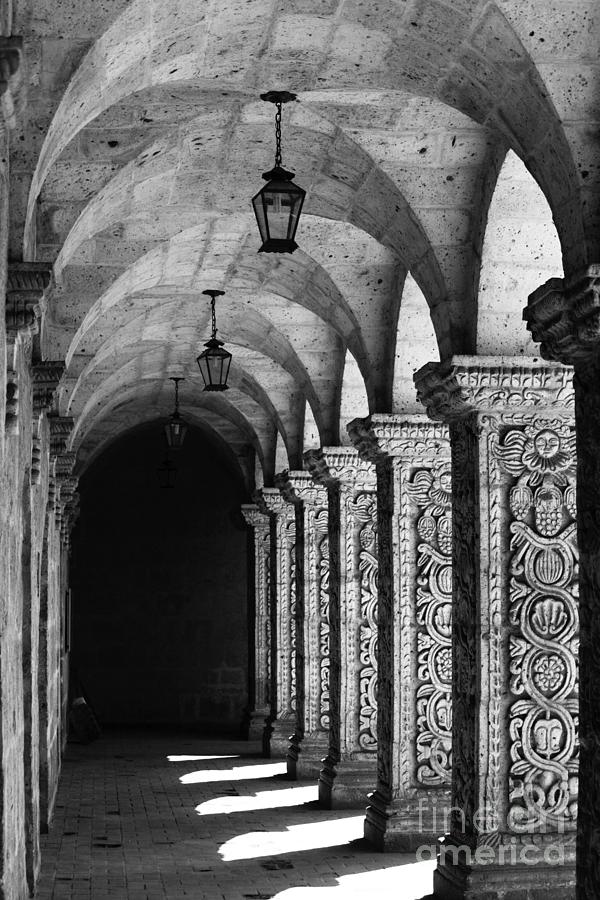 Cloisters in Arequipa Peru Photograph by James Brunker