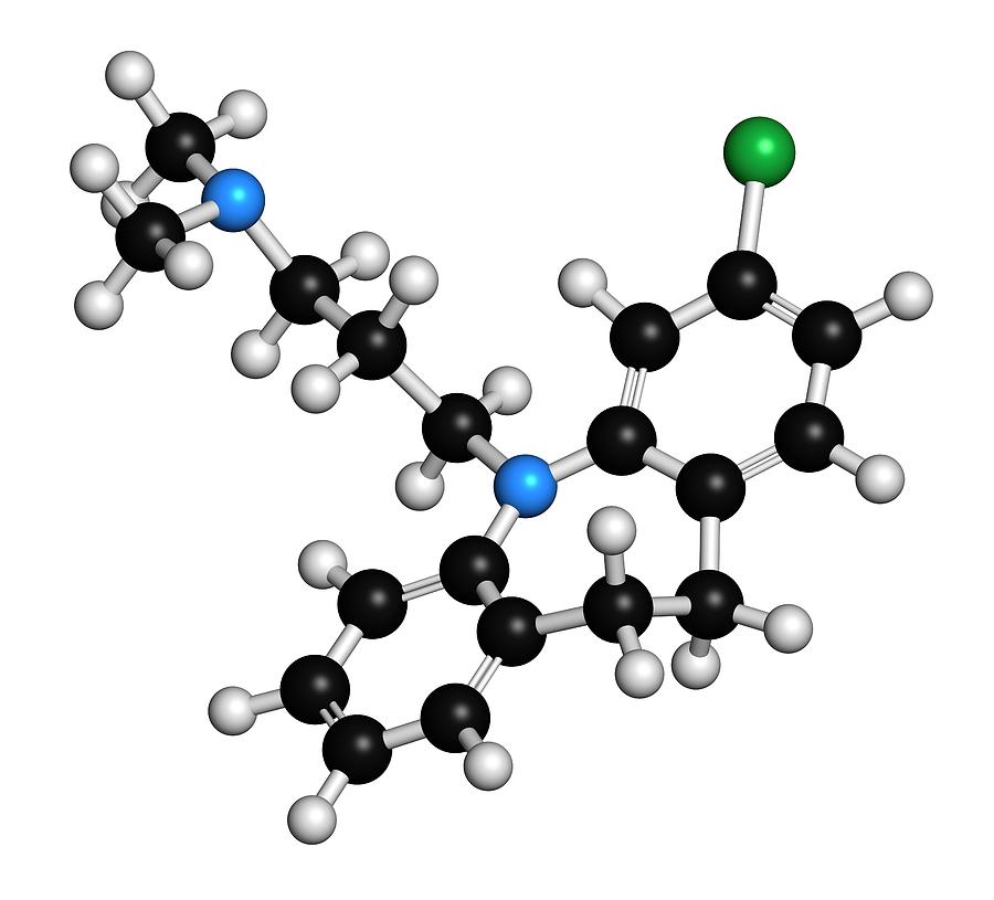 Clomipramine Tricyclic Antidepressant Photograph by Molekuul