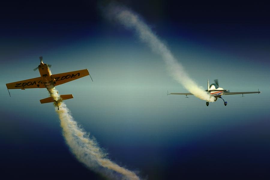 Airplane Photograph - Close Flying by Paul Job