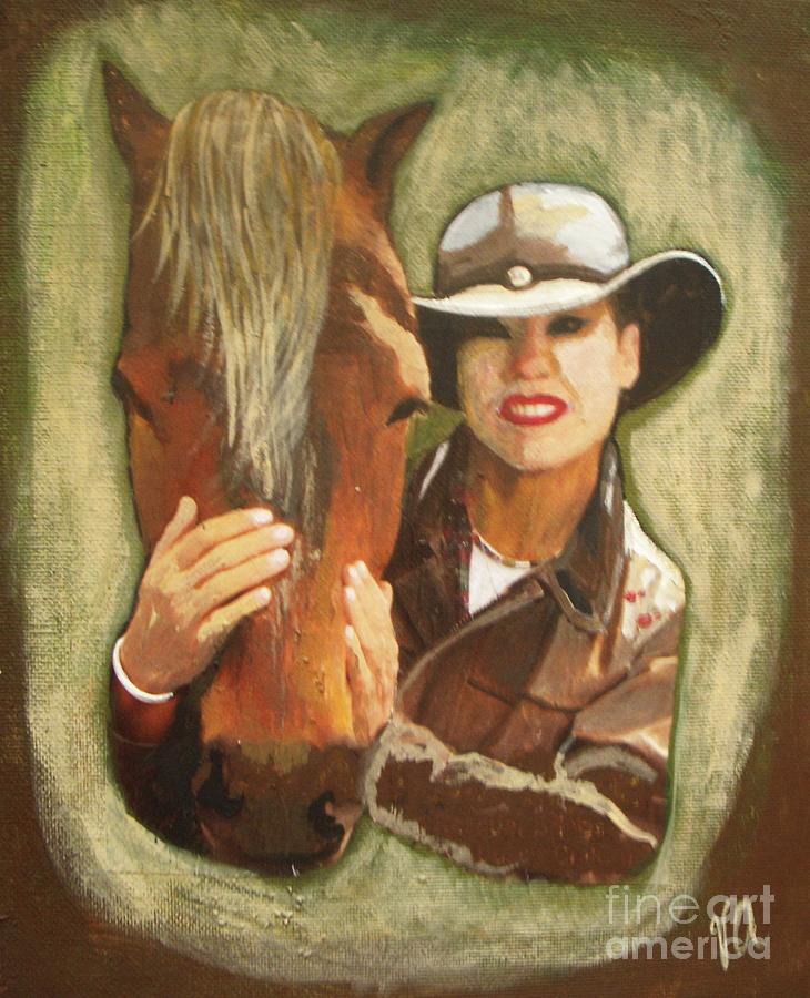 Horse Painting - Close Friend by Vesna Antic
